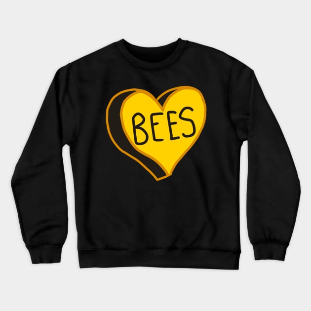 Black And Yellow Bees Crewneck Sweatshirt by ROLLIE MC SCROLLIE